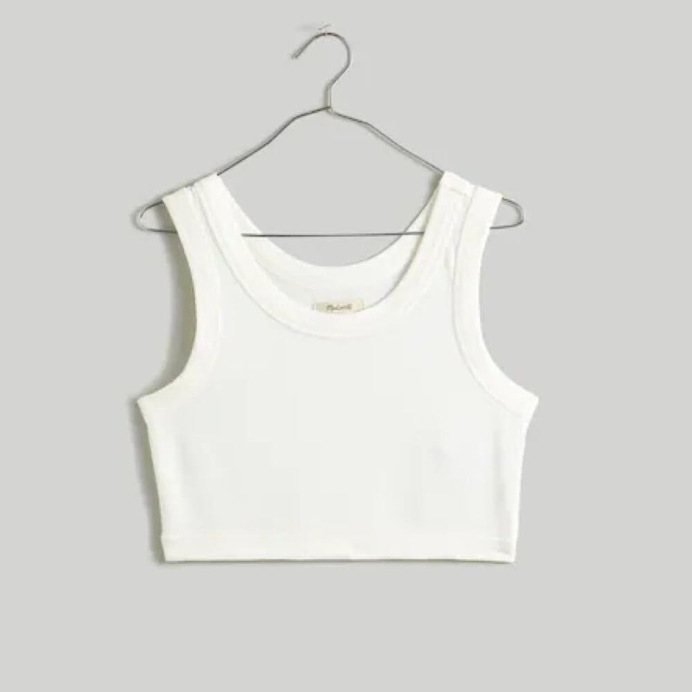 New Madewell Crewneck Crop Tank in Lighthouse Women's Size M